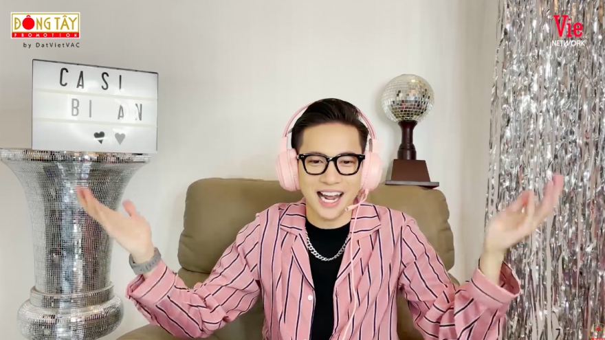 ST Sơn Thạch diện bộ cánh màu hồng với phong cách DJ mới lạ trong "Ca sĩ bí ẩn"